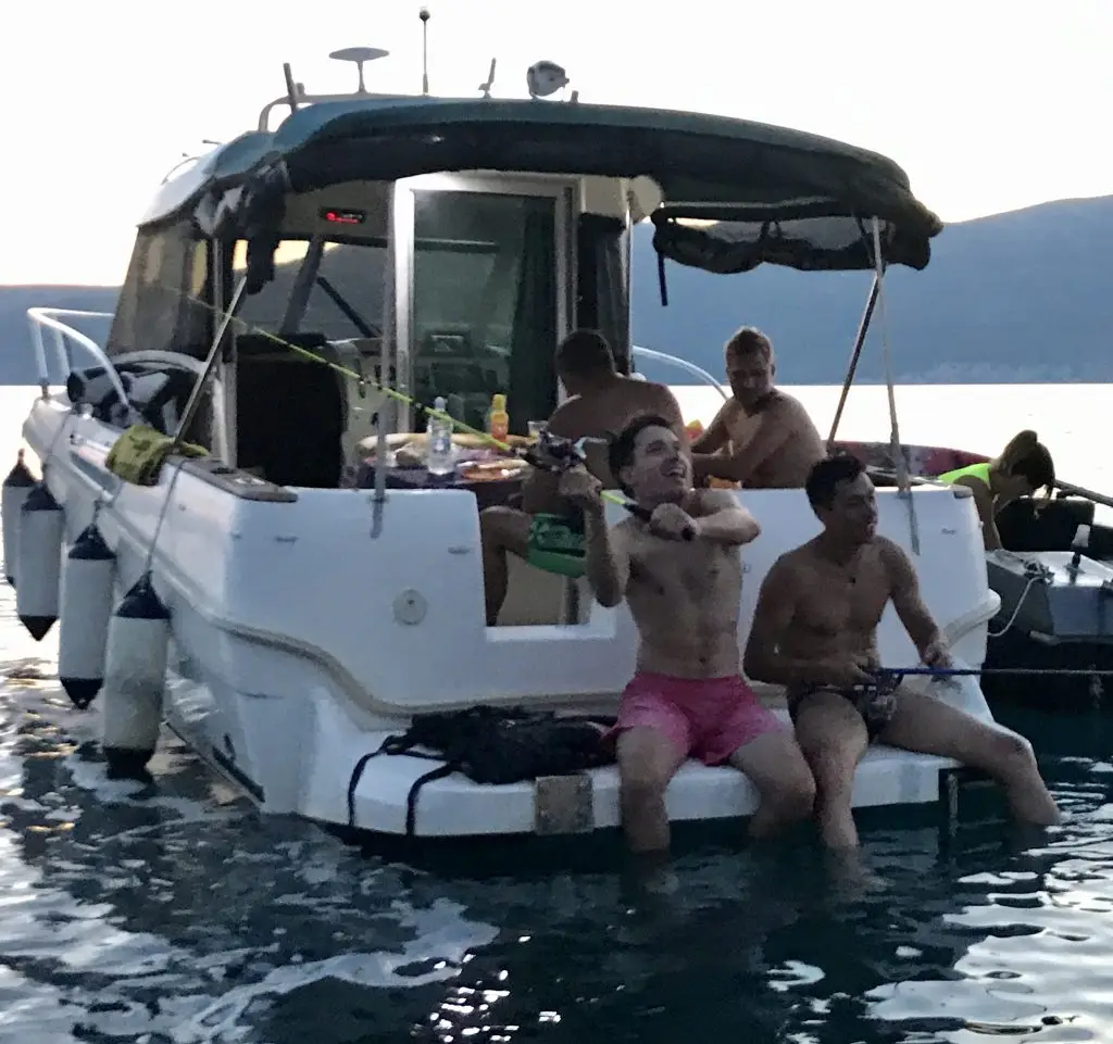 Fishing from the boat