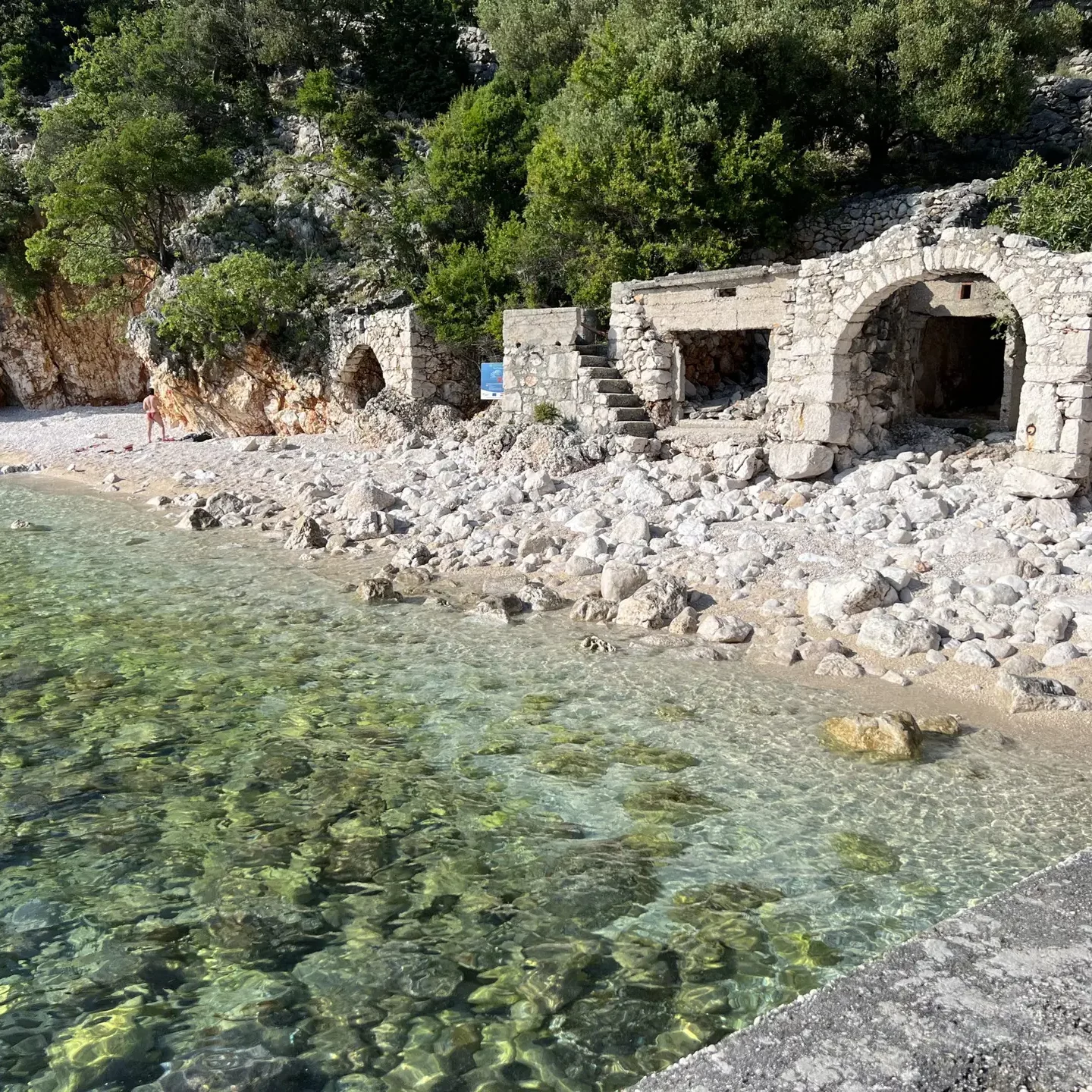 Dragozetici beach, view from the shore