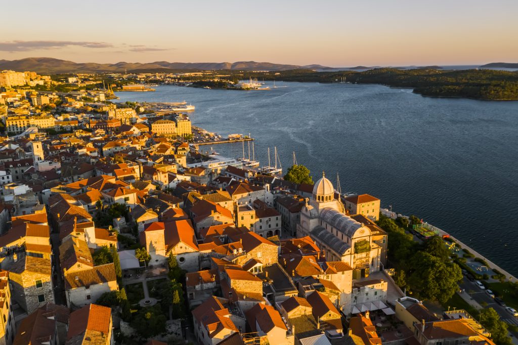 sibenik areal view