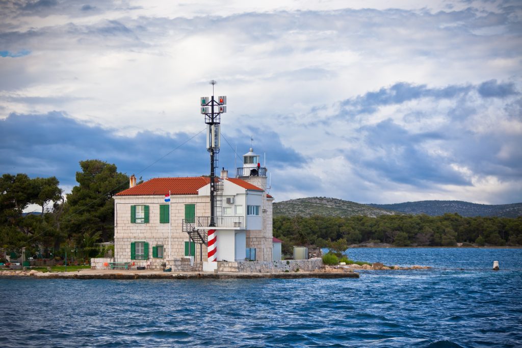 lighthouse in adriatic sea croatia