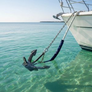 Anchor on the boat