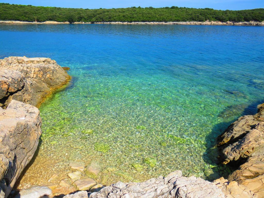 beautiful beach in istria