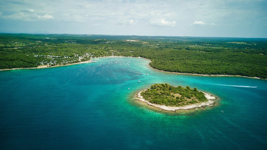 Islands in Istria Adriatic Sea